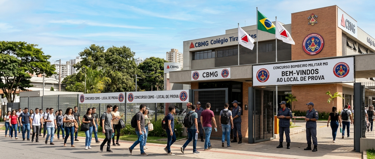 Detalhes sobre o Local de Prova do Concurso Bombeiro MG