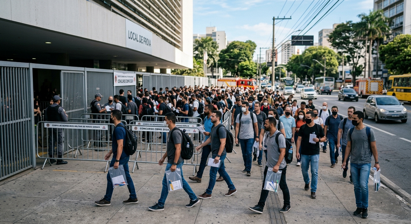 Orientações para Candidatos sobre as Regras no Local de Prova do Bombeiro MG